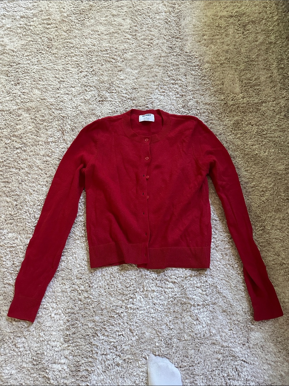 Old Navy Red Button-Up Women's Cardigan